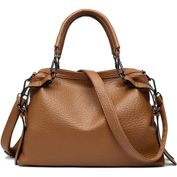 Large Hobo Bag, Handbags for Women Camel - Picture 1 of 7